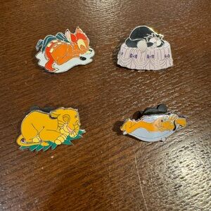 Set of 4 Disney Sweet Dreams Enamel Pins